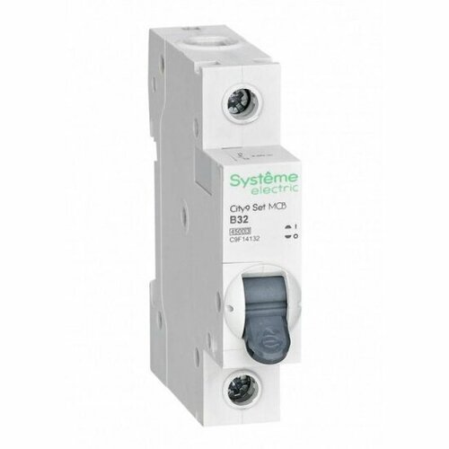 Автоматический выключатель Systeme Electric (schneider Electric) 1п B 32А 4.5кА City9 Set, 230В, C9F14132