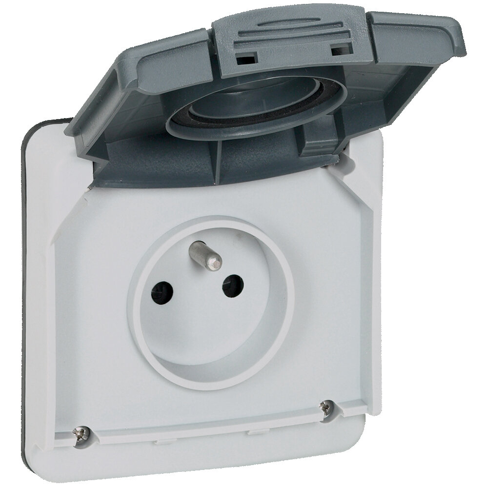 фото Legrand Розетка 2К+3 с защитными шторками - 16 A - 250 В - Программа Plexo 090486