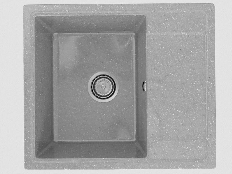 Кухонная мойка из искусственного камня Practik PR-M 575-003 Светло-серый - фотография № 1