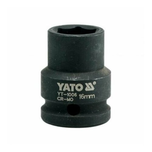 торцевая ударная головка yato yt 1036 высокая 6 гранная 1 2 16 мм Головка ударная 16 мм, 6 гр, 1/2, YT1006 TOYA / YATO YT-1006