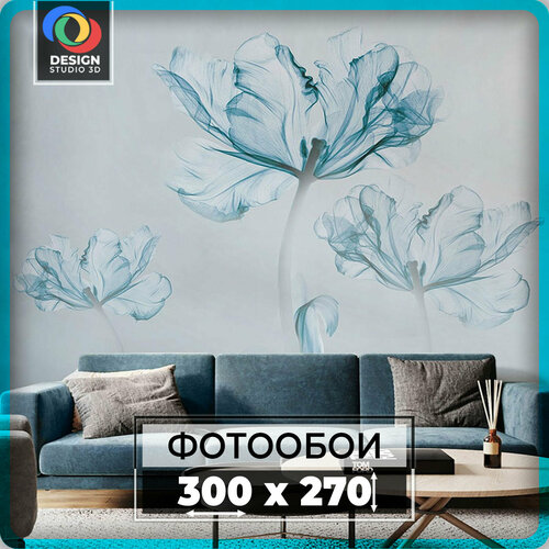 Фотообои 3D на стену флизелиновые Design Studio 3D, размер 300х270