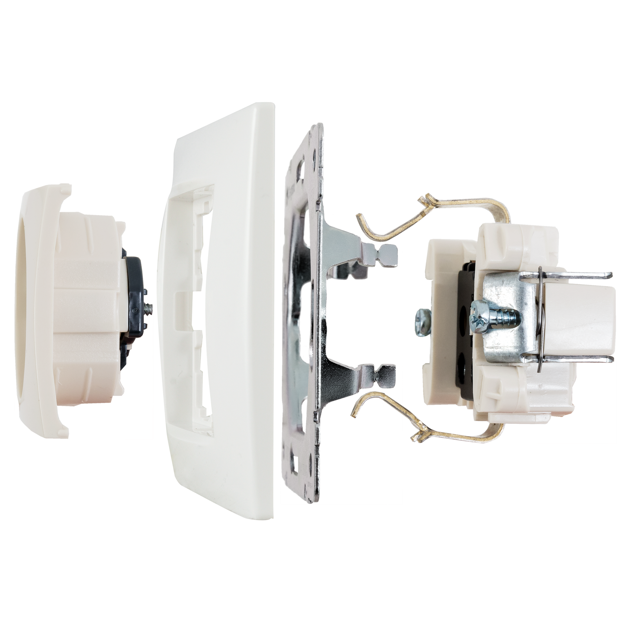 Розетка встраиваемая Legrand Valena с заземлением со шторками цвет слоновая кость - фотография № 5