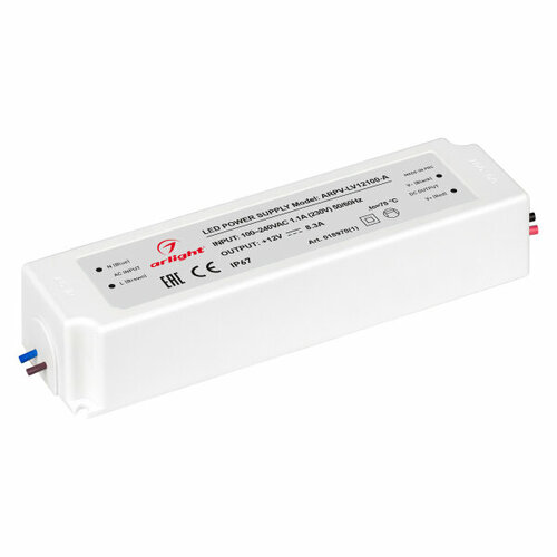 Arlight Блок питания ARPV-LV12100-A (12V, 8.3A, 100W) (Arlight, IP67 Пластик, 3 года)