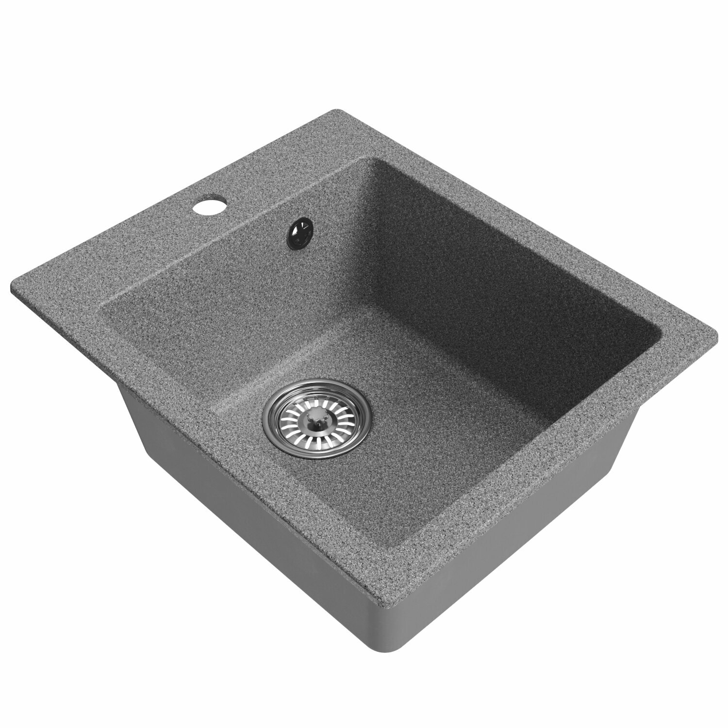 Мойка кухонная Mixline ML-GM14 42х50 см, темно-серая - фото №1