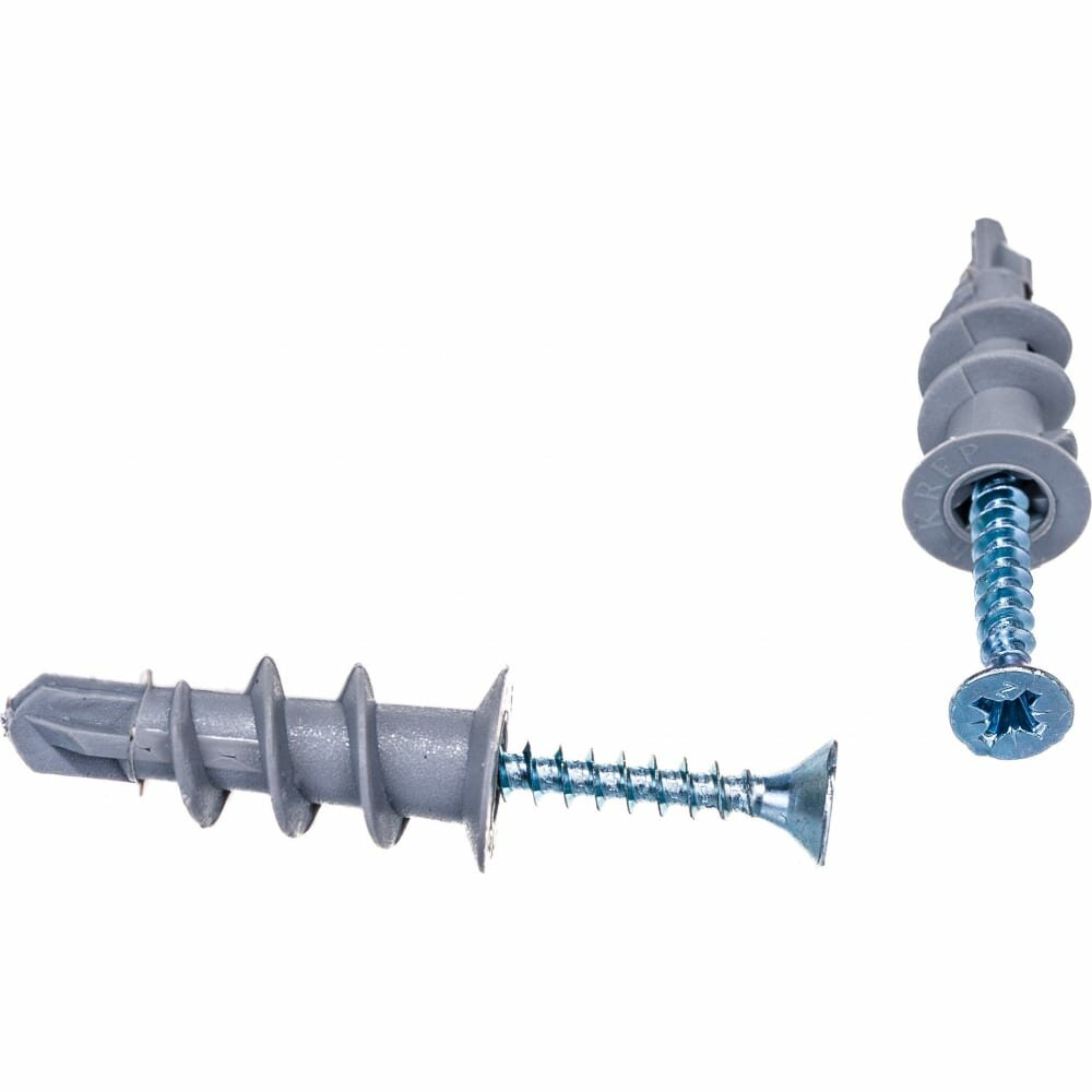 фото Анкер дюбель Tech-Krep DRIVA NYLON с шурупом 4 шт - пакет 102947