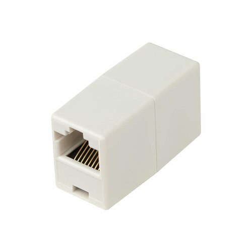 Проходной адаптер ЭРА тип RJ45-RJ45, категория 5е, неэкранированный, упаковка 1 шт. Б0056899