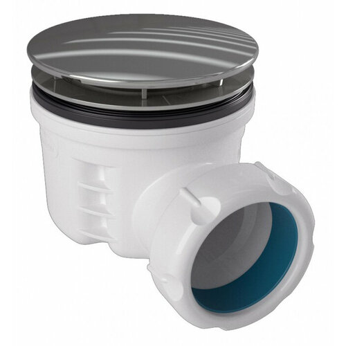 S-578 Сифон JIMTEN для душевой кабины, 80мм, заниженный, хром