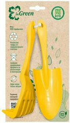 Садовые инструменты InGreen коллекция Green Republic, пластиковые, грабельки и лопатка для пересадки, 120х30х230 (IG6010)