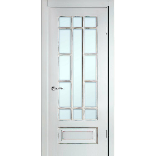 Межкомнатная дверь Прованс Империя с фрезерованной решёткой Империя эмаль