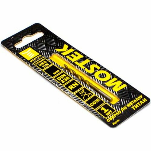 MosTek Сверло по металлу 10,0 мм HSS-TiN 1 шт 1341100