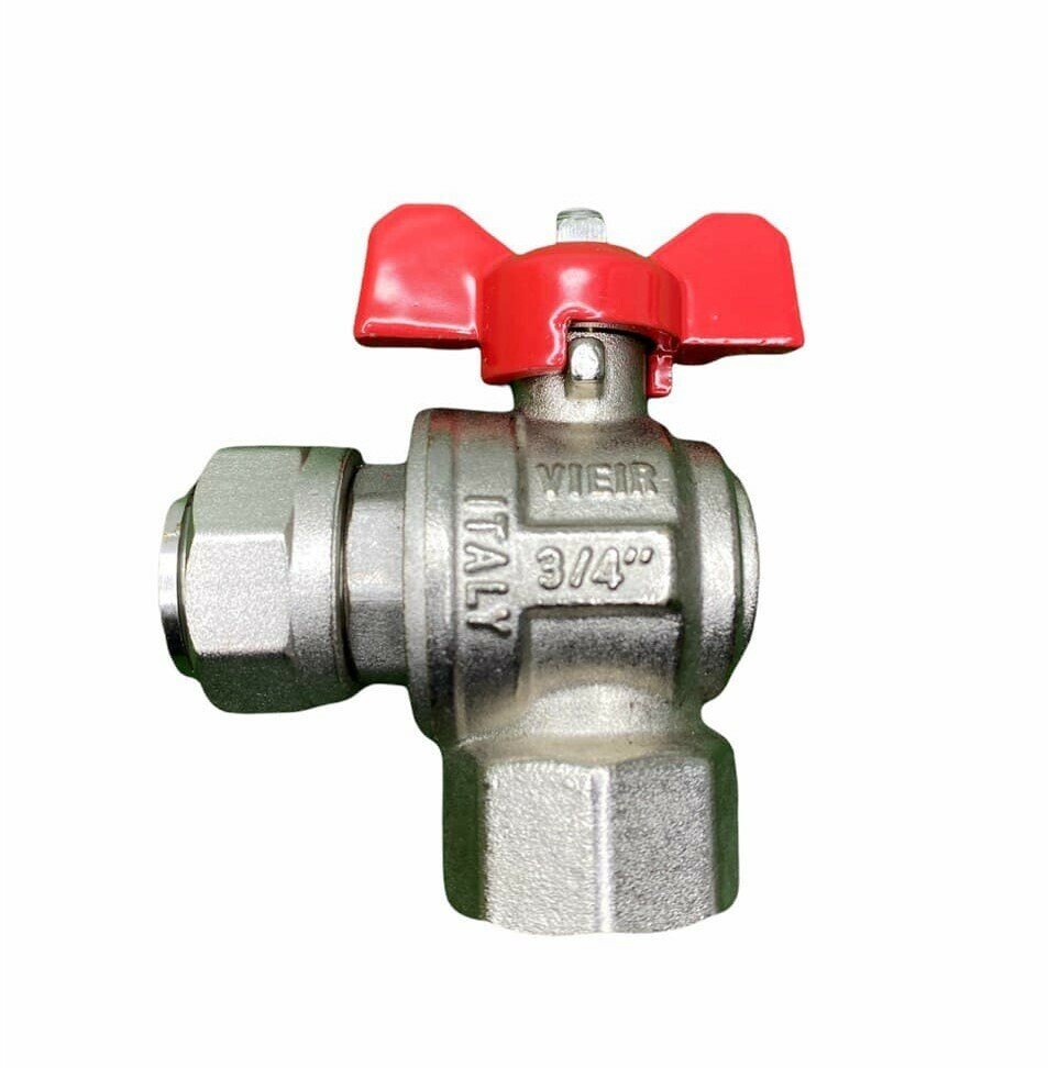 фото Кран угловой с накидной гайкой 3/4 ВР ViEiR