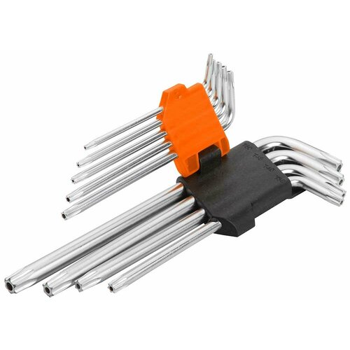 Набор шестигранных ключей TORX WOKIN с отверстием, 9 штук {207809}