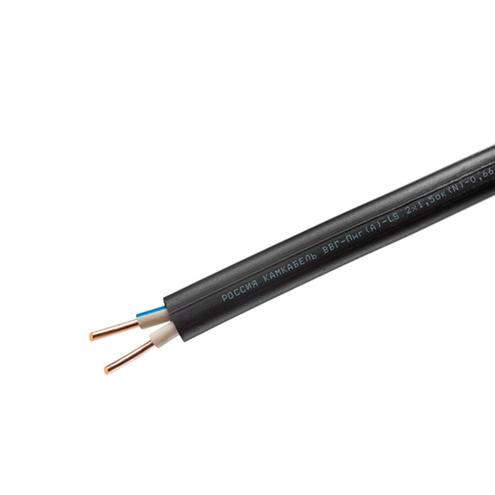 Электрический кабель Камкабель ВВГ-Пнг(А)-LS 2 х 1,5 кв.мм, 100 м - фотография № 12
