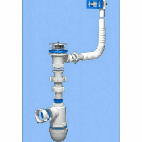 Сифон С0140 Ани Грот 1/2*40 с переливом
