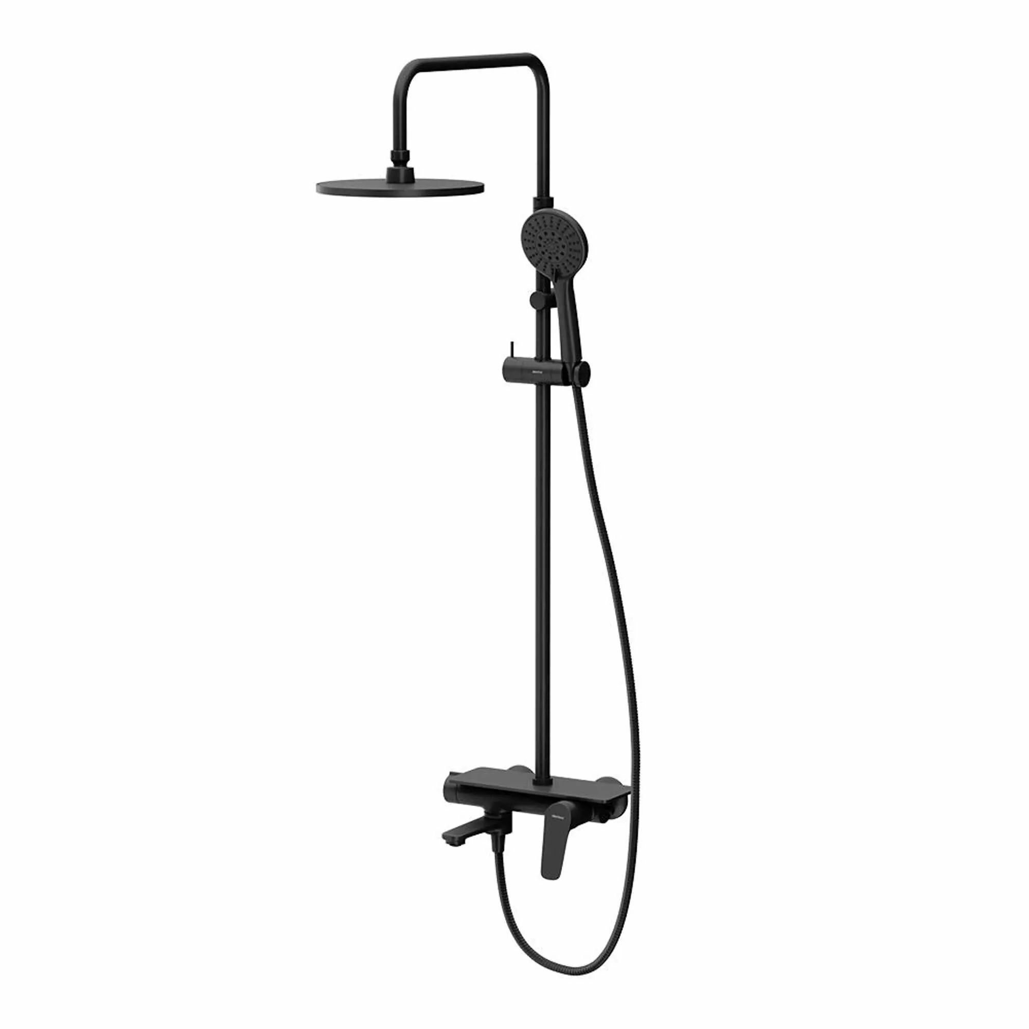 фото Душевая система с тропическим душем Damixa Venus DX9S77730300 черный