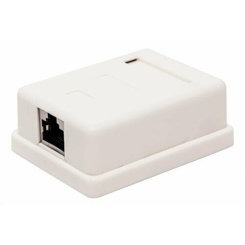 Компьютерная розетка настенная Filum FL-NA-SOCKET5E-3 5E кат, 1 х RJ-45/8p8c, экранированная, 110/Krone