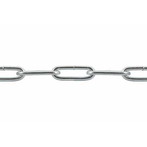 Цепь ВсВ оц, сварн, дл. зв, DIN 763, 6 мм, 1 м 00-00001105