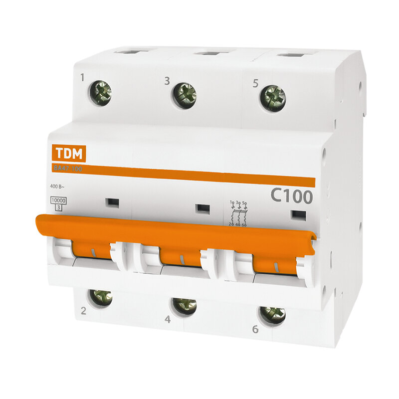 фото ТДМ Автоматический выключатель ВА 47-100 10кА, С 100А, 3П