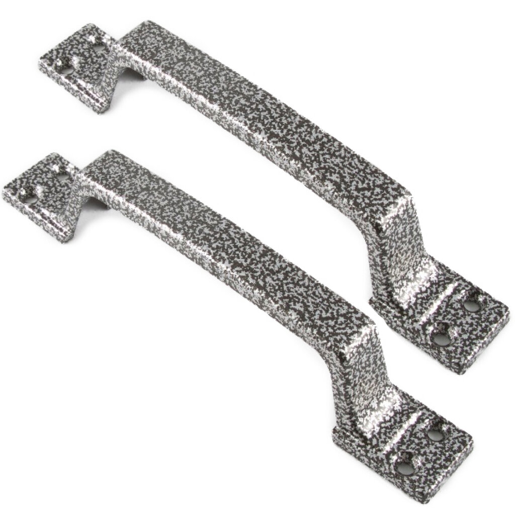 фото Ручка-скоба РСА-100 мм полимерное покрытие , антик серебро ( 2 штуки в комплекте)