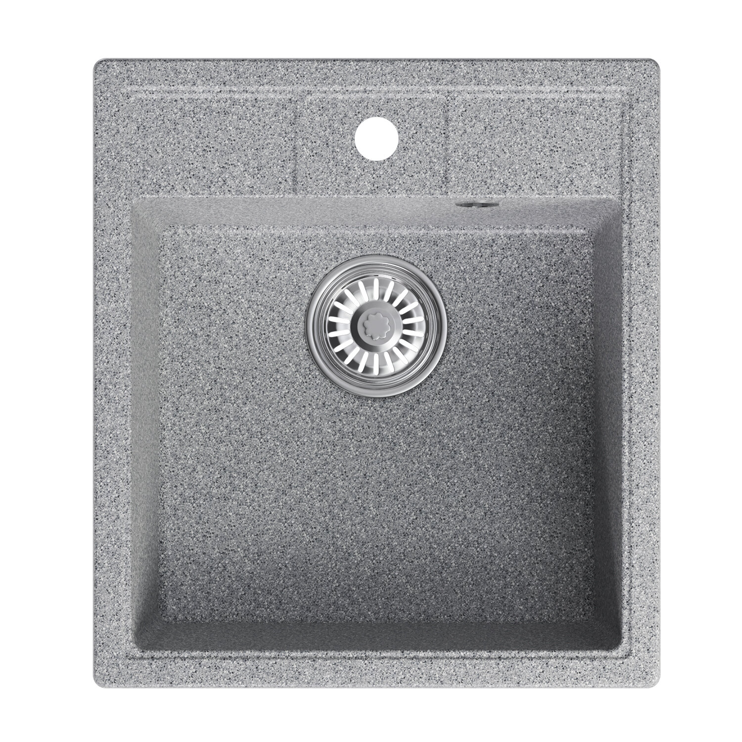 Мойка кухонная Mixline ML-GM28 45х50 см, темно-серая - фото №2