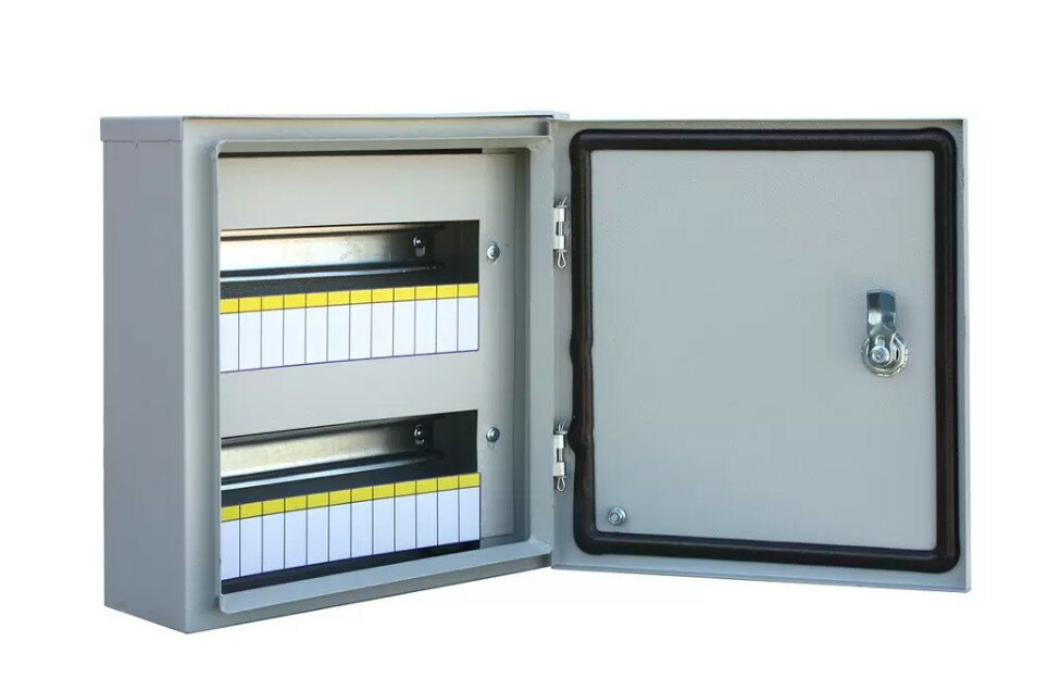 фото Щит ЩРН-24 U-plast 395*310*120мм IP54 (RAL 7035)
