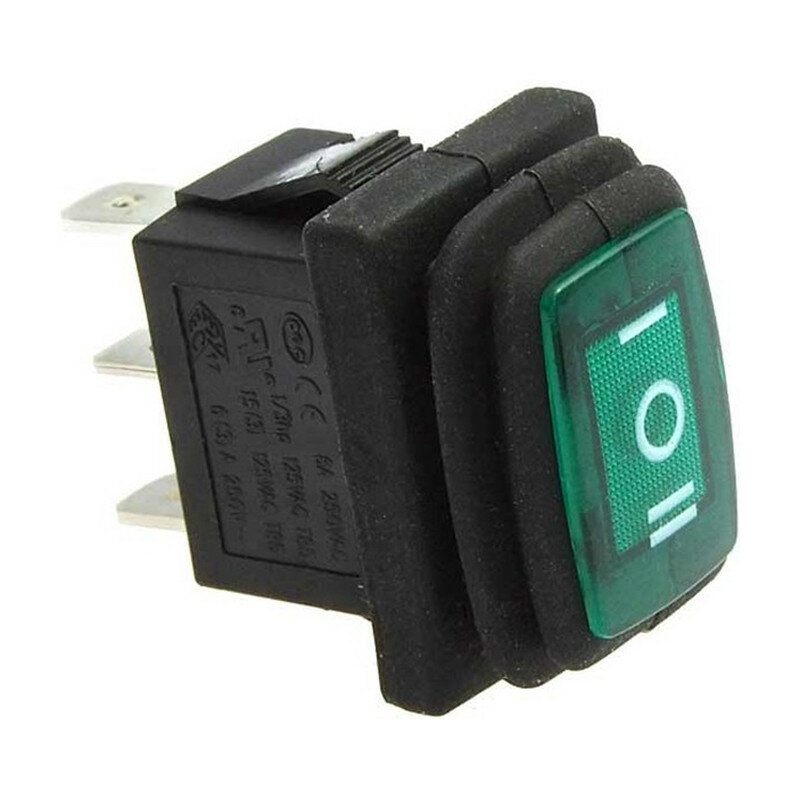 SB008 IP65 on-off-on 13x19.2mm Переключатель клавишный (рокерный) - фотография № 1