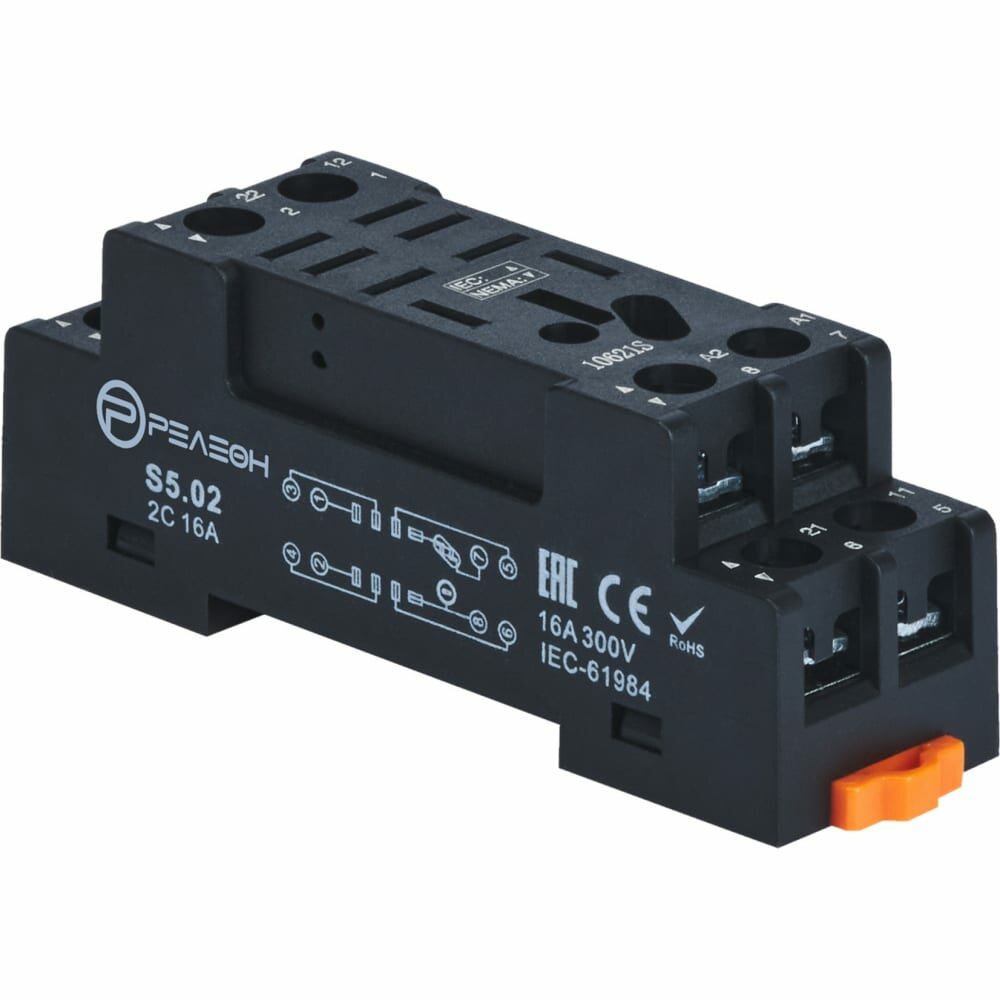 фото Розетка для реле Релеон RP5.31, RP5.32 и модуля PM8, S502