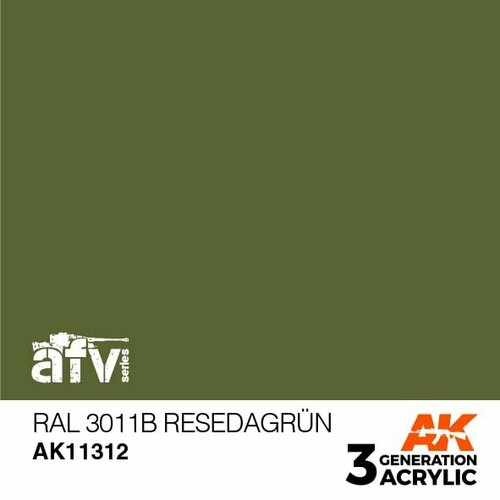 AK11312 Краска акриловая 3Gen RAL 6011B Resedagr? n