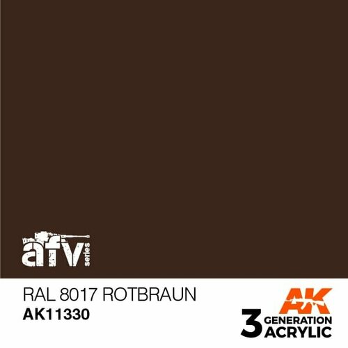 AK11330 Краска акриловая 3Gen RAL 8017 Rotbraun