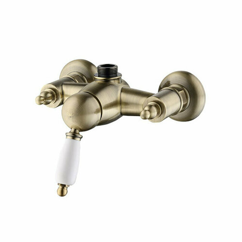 Смеситель для душа Caprigo Adria Uno 02-517-vot/белый бронза