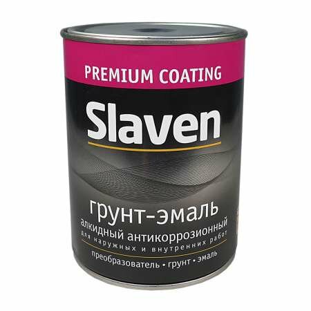 фото Грунт-эмаль Slaven 3в1 быстросохнущий антикоррозионный светло-серый 1,1 кг, 1 (1шт) (95098)