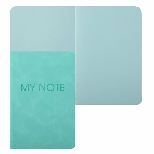 Книжка записная А6, 40 листов, без линовки, сшитые листы, интегральная Fantasy. Мятный Listoff