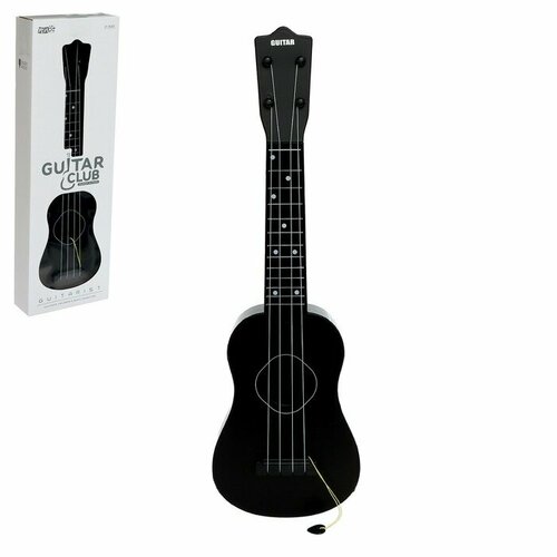 Игрушка музыкальная - гитара «Стиль», 4 струны, 57 см, цвет чёрный гитара 4 струны