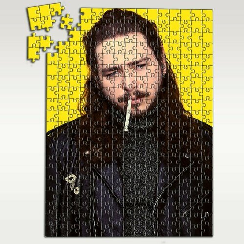 Пазл картонный 39,5х28 см, размер А3, 300 деталей, модель Музыка Post Malone - 6096 П пазл картонный 39 5х28 см размер а3 300 деталей модель музыка post malone 6098 п