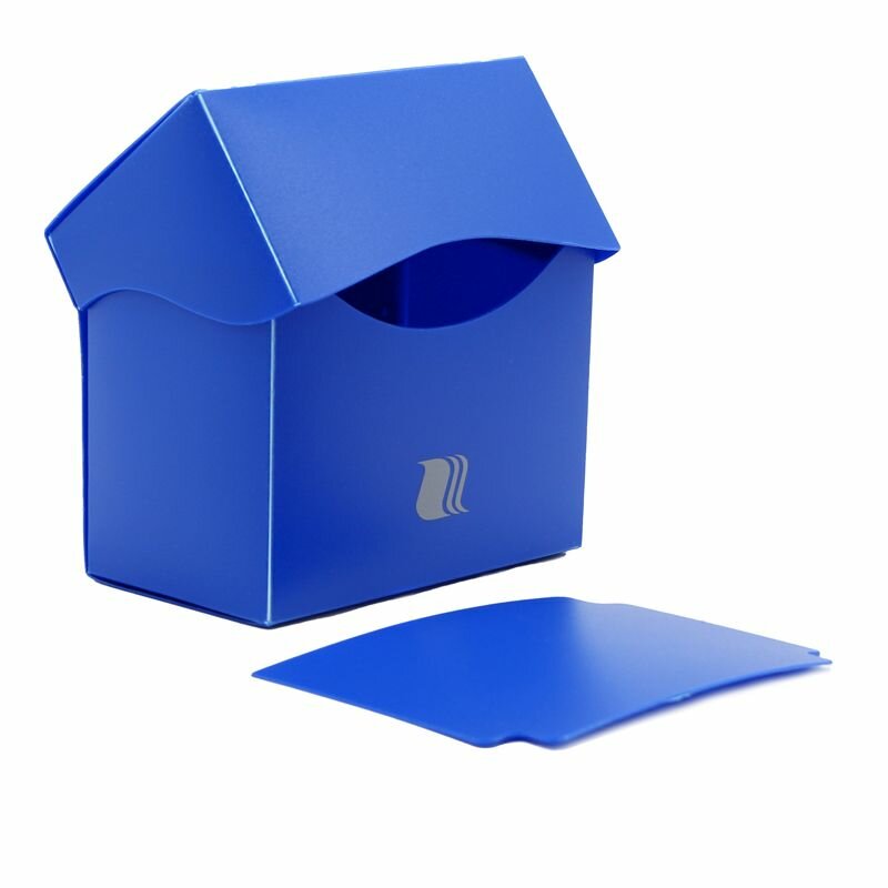 Пластиковая коробочка Blackfire горизонтальная 80+ карт Синяя