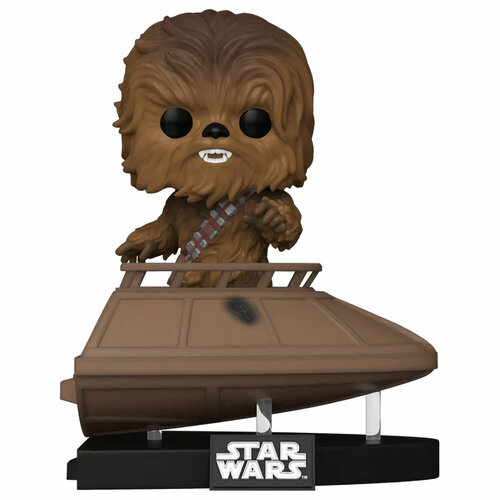 Фигурка Funko POP! Deluxe Bobble Star Wars Ep 6 RotJ 40th Jabba's Skiff Chewbacca (Exc) (619) 71282 набор машин hot wheels звездные войны чубакка и хан соло cgx02 cgx03 1 64 6 см