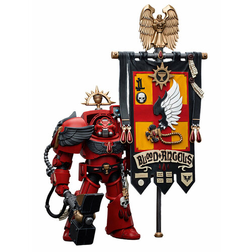 Фигурка JOYTOY Warhammer 40K Blood Angels Ancient Brother Leonid 1:18 фигурка подвижная blood angels ancient brother leonid