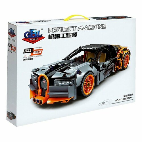 GAO BO LE Конструктор Гонка «Бугатти», инерция, 385 деталей