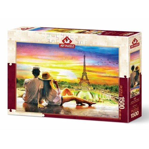 puzzle закат на пляже кейбл бич австралия 1000 деталей Пазл Art Puzzle 1500 деталей: Романтический закат