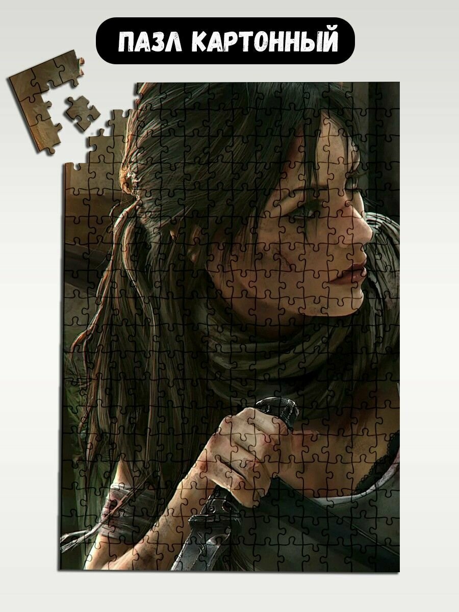 Пазл картонный А3: модель игра Tomb Raider Definitive Edition - 1246