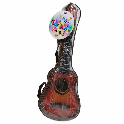 Детская гитара JUNFA D-00057 Коричневая в чехле