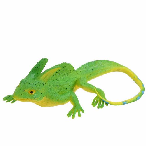 Фигурка Abtoys Юный натуралист: Рептилии, Хамелеон ярко-зеленый, резиновая (PT-01729)