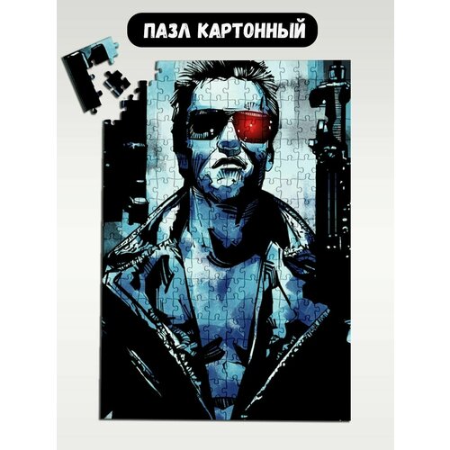 Пазл картонный 39,5х28 см, размер А3, 300 деталей, модель игра Terminator 2 Judgment Day - 1216 подставка для телефона с карандашницей уф принт игры terminator 2 judgment day 2317