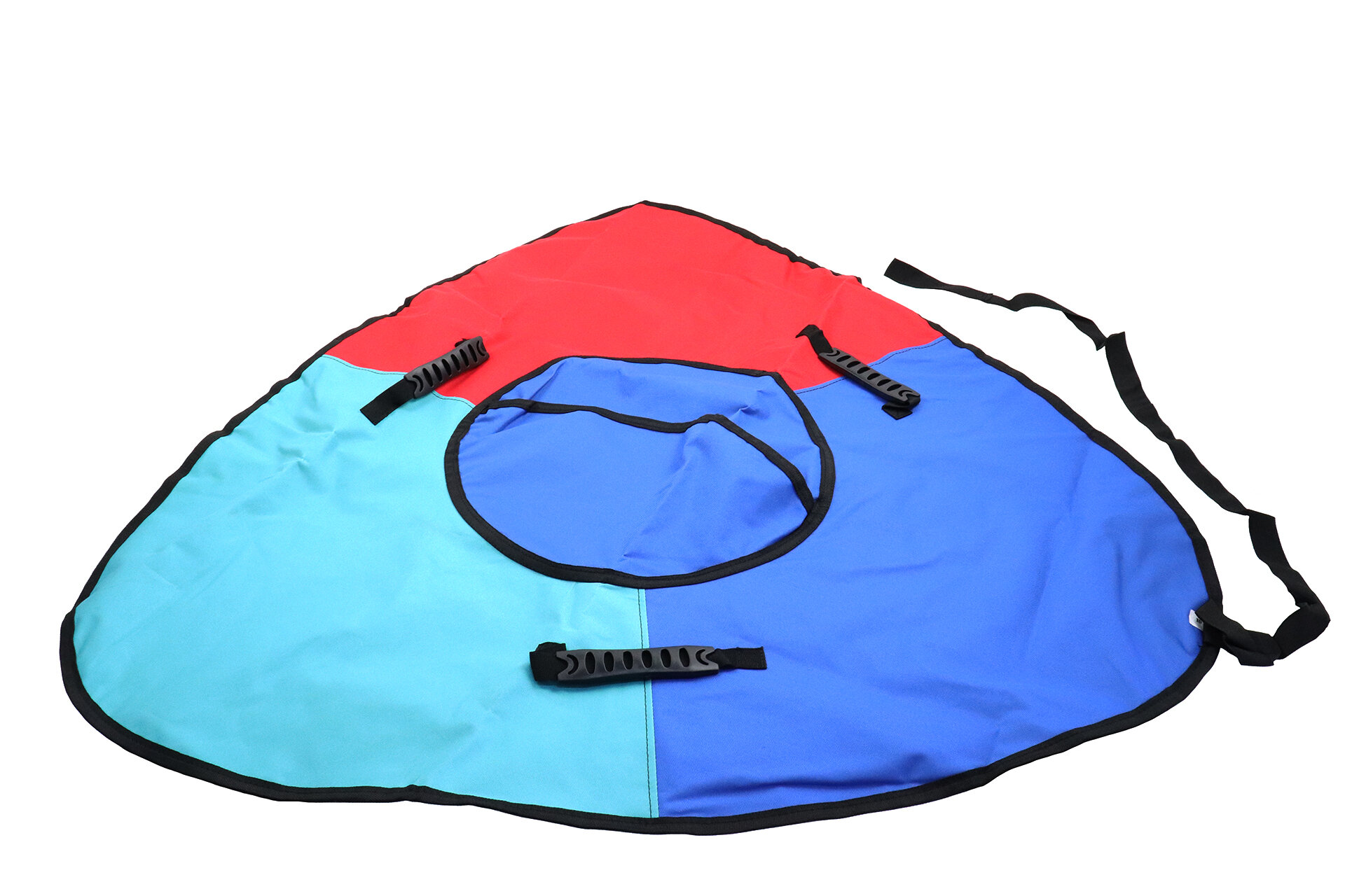 фото Тюбинг "Ватрушка" серия эксклюзив треугольная с пласт. ручками СВ-ТУ-09Д