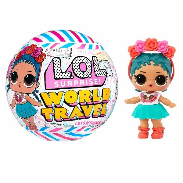 Кукла ЛОЛ сюрприз в шаре LOL Surprise Travel Tots Asst in PDQ