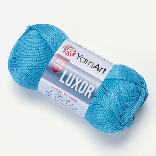 Пряжа YarnArt Luxor (Люксор) 2 шт 1241 бирюза 100% хлопок 50г 125м 0 4 0 8 1 0 1 5mm nylon cord thread chinese knot macrame cord bracelet braided string diy tassels beading shamballa thread