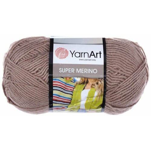 Пряжа Super Merino (3 шт), 300м. 100г, YarnArt, цвет: 257 кофейный