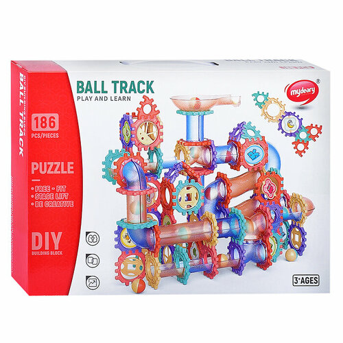 конструктор oubaoloon ball track 186 деталей от 3 лет gy555 68 Конструктор GY555-68 Ball Track 186 дет