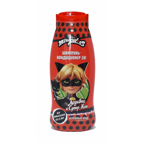 Набор из 3 штук леди БАГ и супер КОТ 400мл Шампунь-кондиционер детский 2в1 Супер Кот