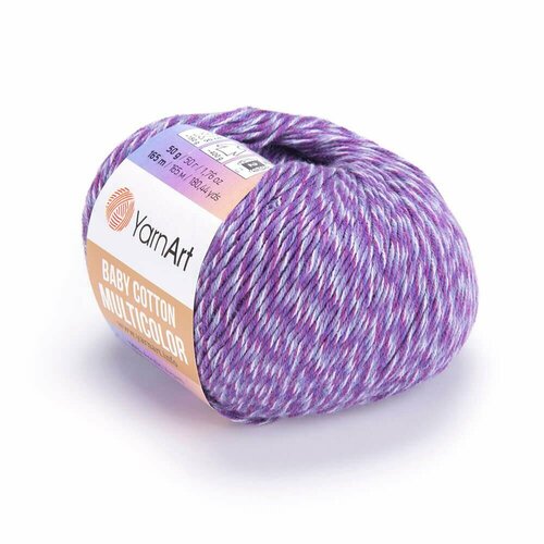 Пряжа Yarn art Baby cotton multicolor, 50 грамм, 165 м, 10 мотков, цвет: 5218 (количество товаров в комплекте: 10)